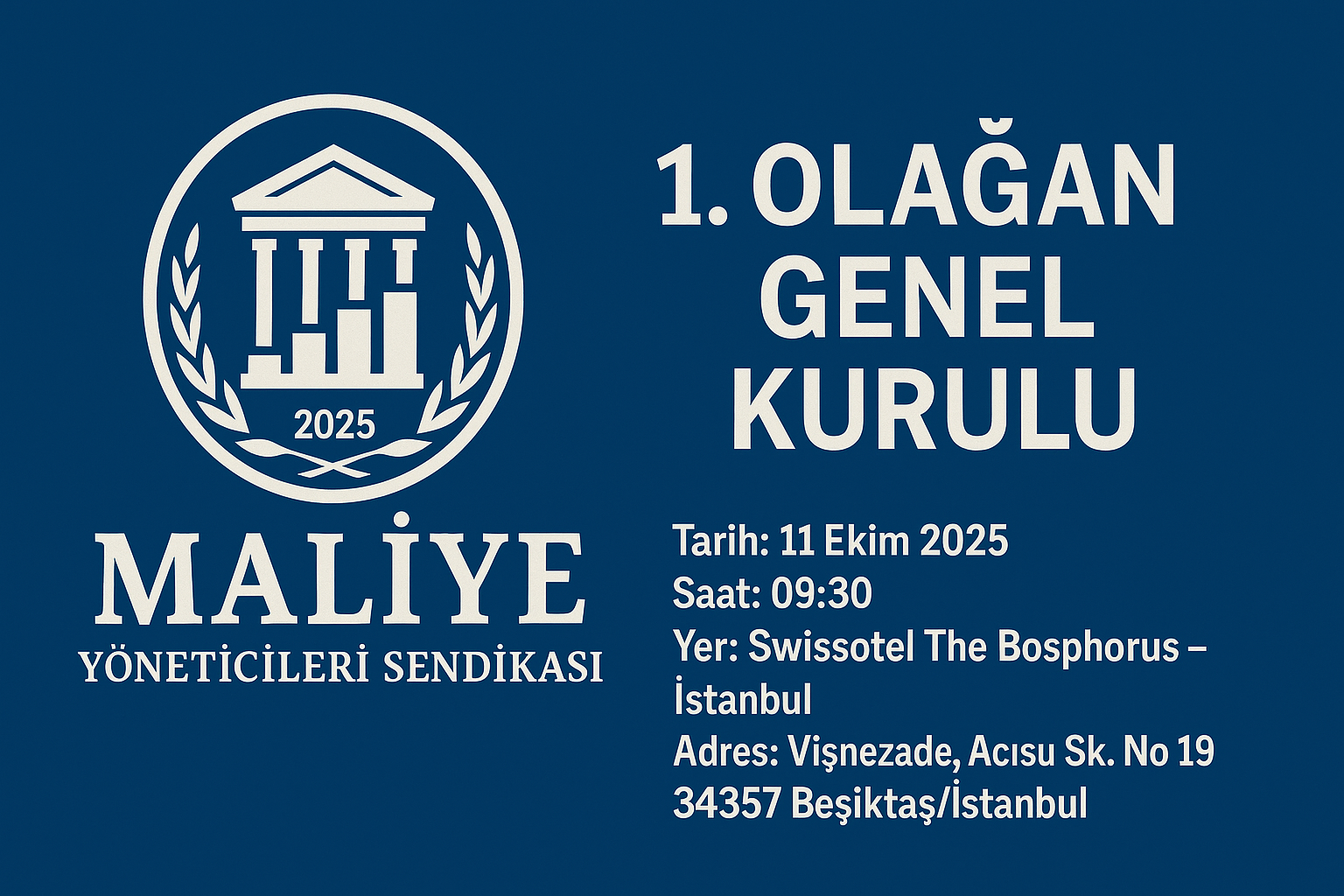 1. Olağan Genel Kurul Duyurusu